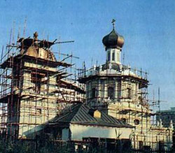 Церковь Троицы в Коньково. Реставрация, 1995 год