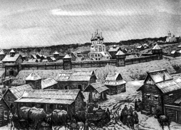 Деревянно-земляные укрепления Дмитрова надежно охраняли важные торговые пути.